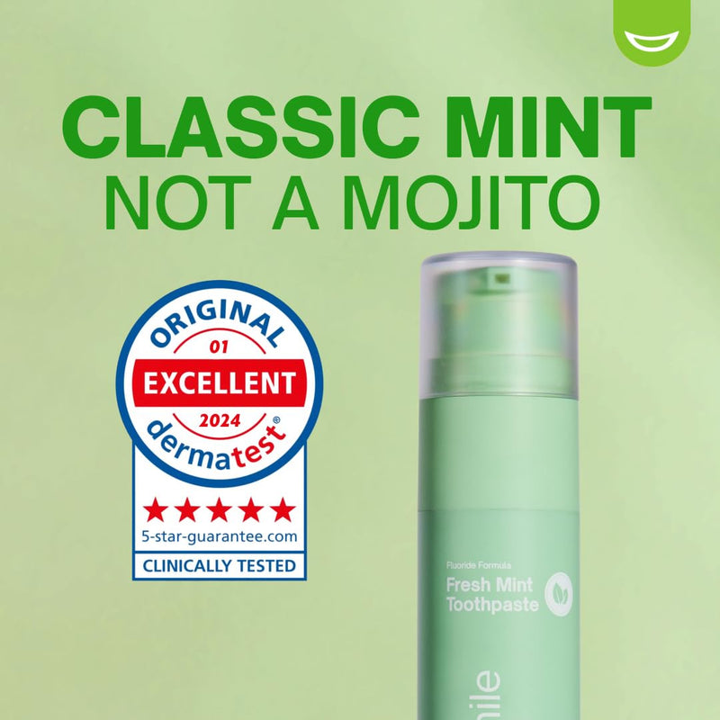 [Australia] - MySweetSmile Fresh Mint Toothpaste - Advanced Fluoride Formula - Deep Cleaning - Cavity Protection - Refreshing Mint Flavour - 60g 2.1 Ounce (Pack of 1) 