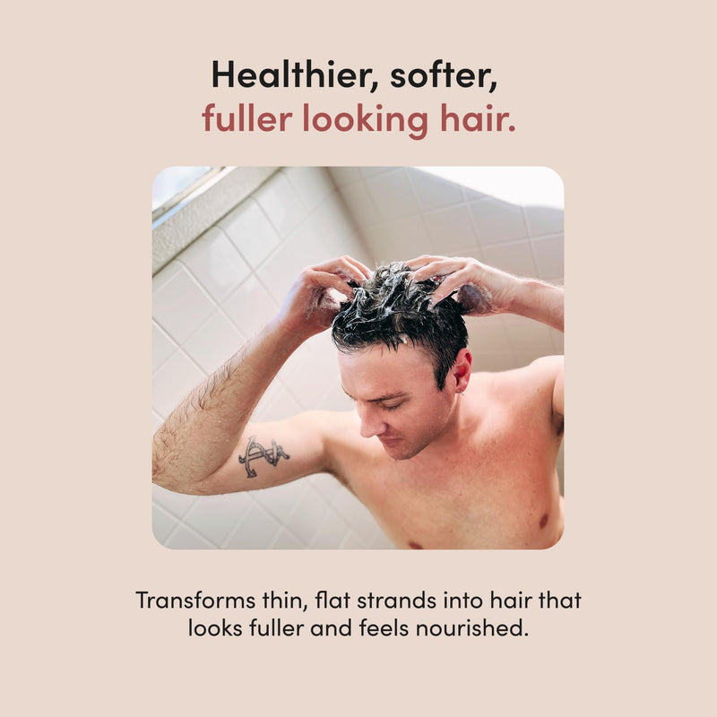 hims Thick Fix Shampoo & Conditioner Set - Saw Palmetto for Healthy Hair Growth & Thickening - Scalp Cleansing - Vegan, Sulfate-Free & Cruelty-Free - Eucalyptus Scent, 6.4 fl oz
