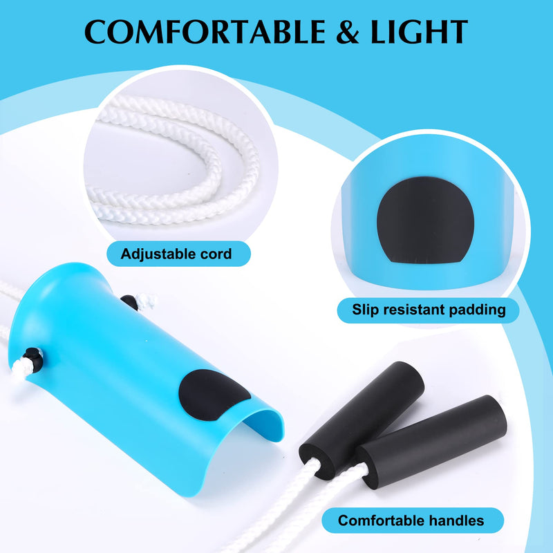 [Australia] - Sock Aid - Wide 3.93" Sock Aid with Foam Handles, Sock Aide Device for Elderly, Sock Helper Easy On Easy Off, Blue 