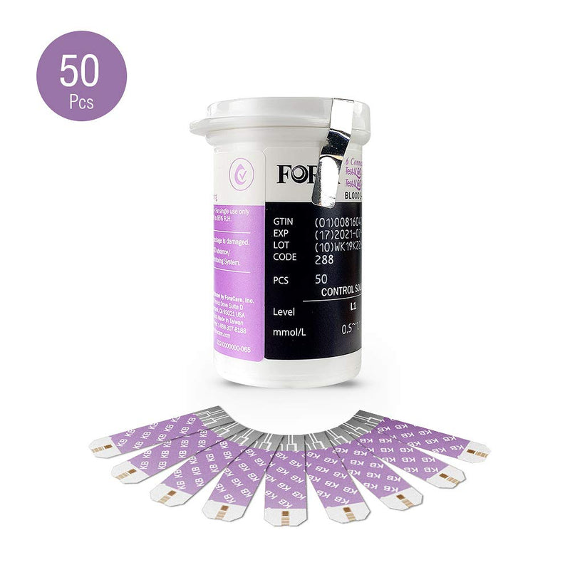 [Australia] - FORA6Connect/Test N’Go Advance Voice Blood Ketone Test Strips - 50 Count, Ideal for Keto Diet and Ketosis Monitoring 