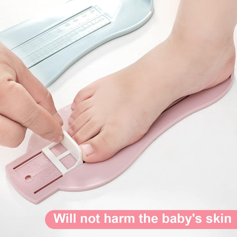 [Australia] - YATEICBC 2 pieces baby foot length ruler tool, baby foot measuring device + 1 soft ruler, foot measuring device, foot measuring device for children, children's ruler measuring tool, shoe size measuring ruler, foot measuring device set 