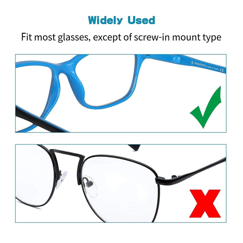[Australia] - 30 Pairs of Silicone Nose Pads Non-Slip Adhesive Pads for Glasses and Sunglasses, Anti-Slip Nose Pads Glasses Self-Adhesive Transparent D-Shaped Anti-Slip Pads Glasses (Transparent 19 x 8 x 1 mm) 