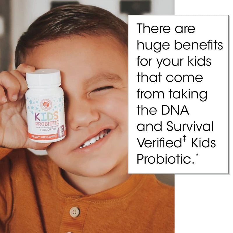 Silver Fern Brand Kids Ultimate Probiotic - 1 Bottle - 30 Chewable Tablets - Sugar & Gluten Free - Children's Dietary Supplement - DNA & Survivability Verified - Digestive & Immune Support 30 Count (Pack of 1)