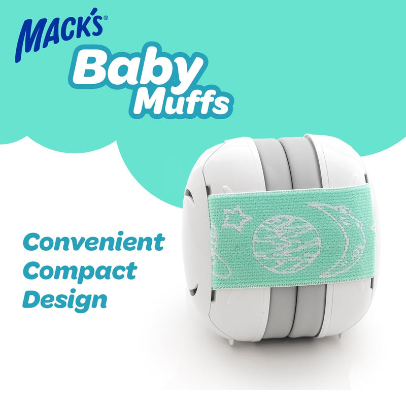 [Australia] - Mack's® Baby Muffs | Baby Ear Muffs Noise Protection | High NRR - 17 Decibels | Noise Cancelling Headphones for Babies & Toddlers | Ages 3-36 Months 