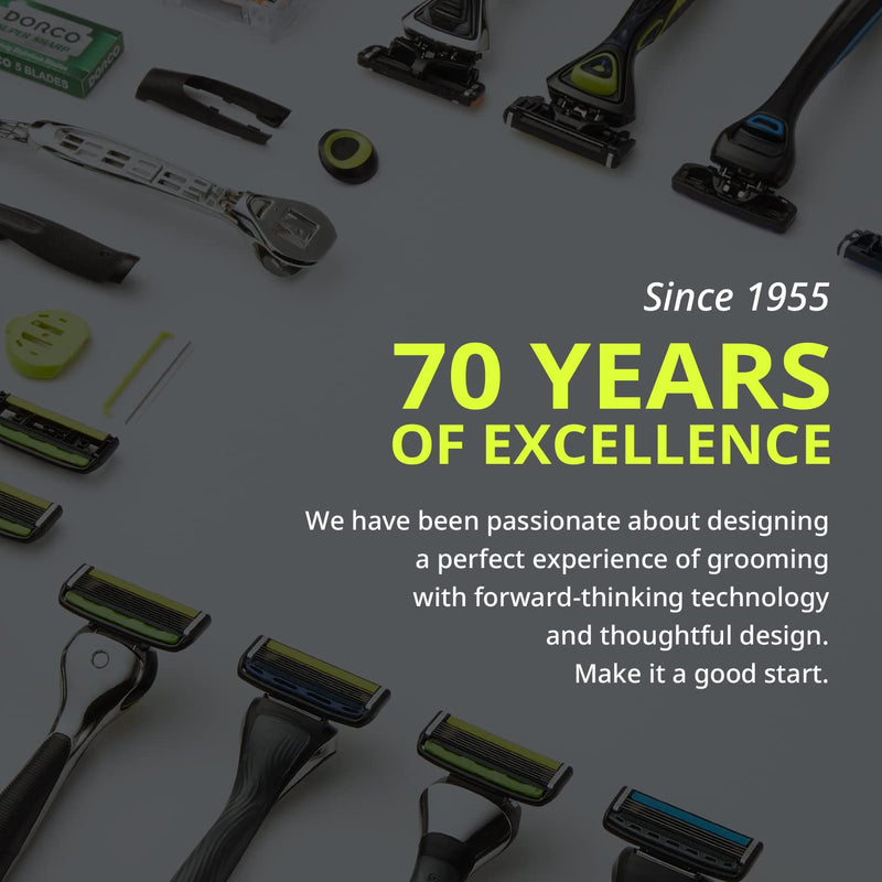 DORCO Pace 6 Sport - Six Blade Razor System with Trimmer and Pivoting Head (2 Replacement Handles Only (No Blades)) 2 Replacement Handles Only (No Blades)