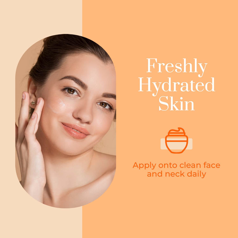 Clear Beauty Vitamin C & Collagen Face Moisturizer – Anti Aging Day Cream, Hydrates, Firms & Revives Dull, Tired Skin – Dermatologist Tested, Korean Skin Care, Vegan Clean Beauty – 1.69 Fl Oz Vitamin C and Collagen