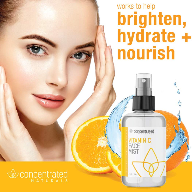 Vitamin C Anti-Aging Face Mist, Niacinamide, Retinol, 4 fl oz, 120 ml | With collagen and peptides. Refreshes and brightens the look of the complexion for a hydrated glow.