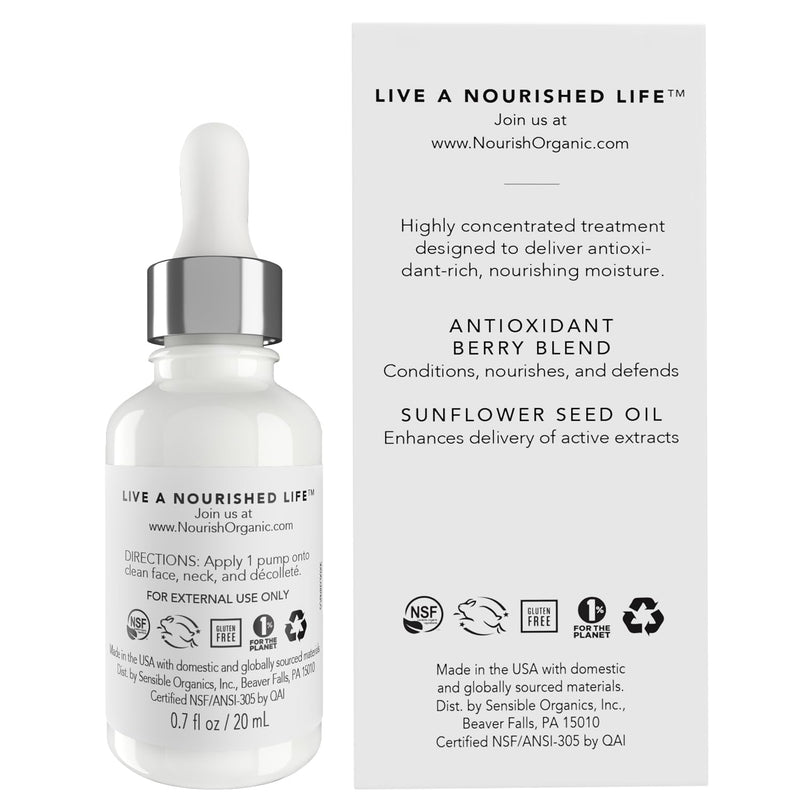 Nourish Organic Age Defence Face Serum, 0.7 Ounce (SOFNRFC90205)