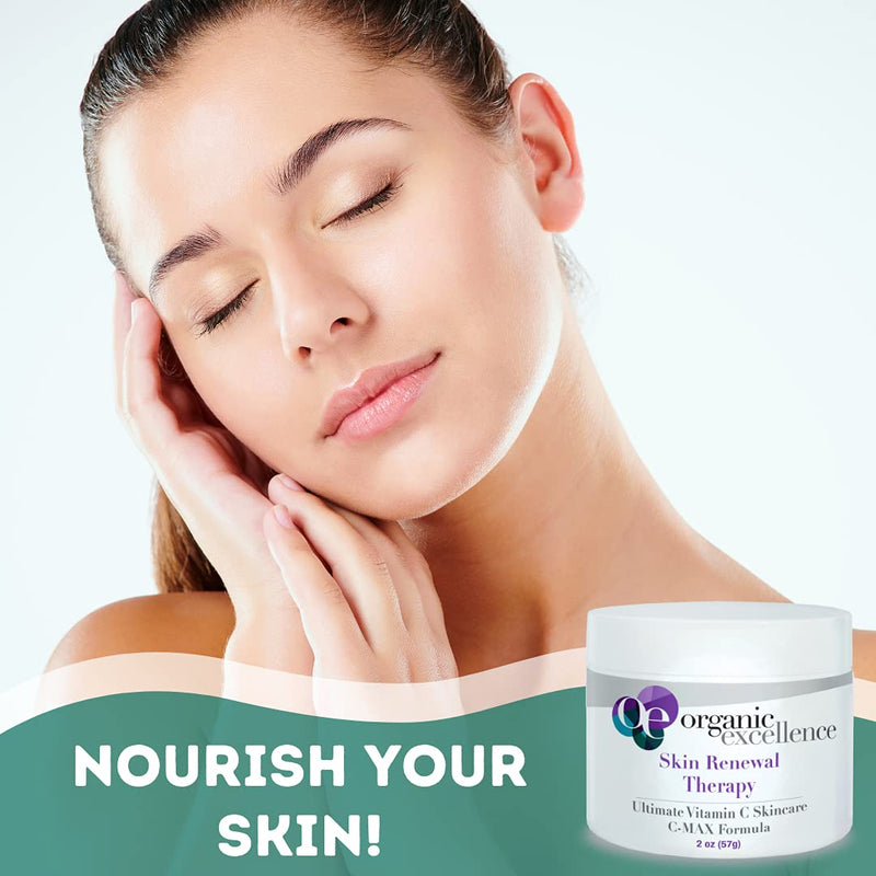 Organic Excellence Skin Renewal Therapy Vitamin C Face & Neck Cream, 2 oz