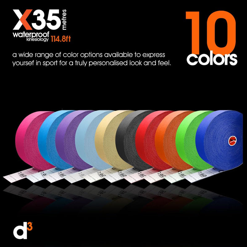 [Australia] - X35 Extra Long Xtreme Waterproof Sweatproof Kinesiology Tape Roll Beige - 2in x 115ft Latex-Free Hypoallergenic Joint Muscle Sports Medical Injury Support 