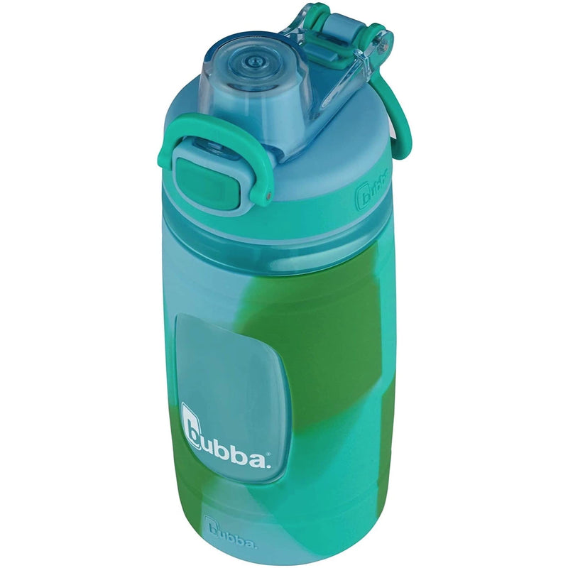 [Australia] - Bubba Flo Kids Water Bottle with Silicone Sleeve, 16oz., Rock Candy and Kiwi 16oz (Pack of 1) Kiwi Color Wash 