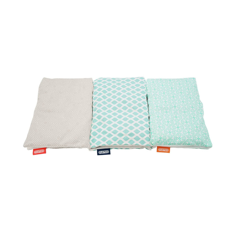 [Australia] - Cherry stone pillow microwave 60x20cm - turquoise - grain pillow large for back/shoulder/neck - heat pillow for adults/children - cherry pillow with chambers - long core pillow for heat/cold therapy 