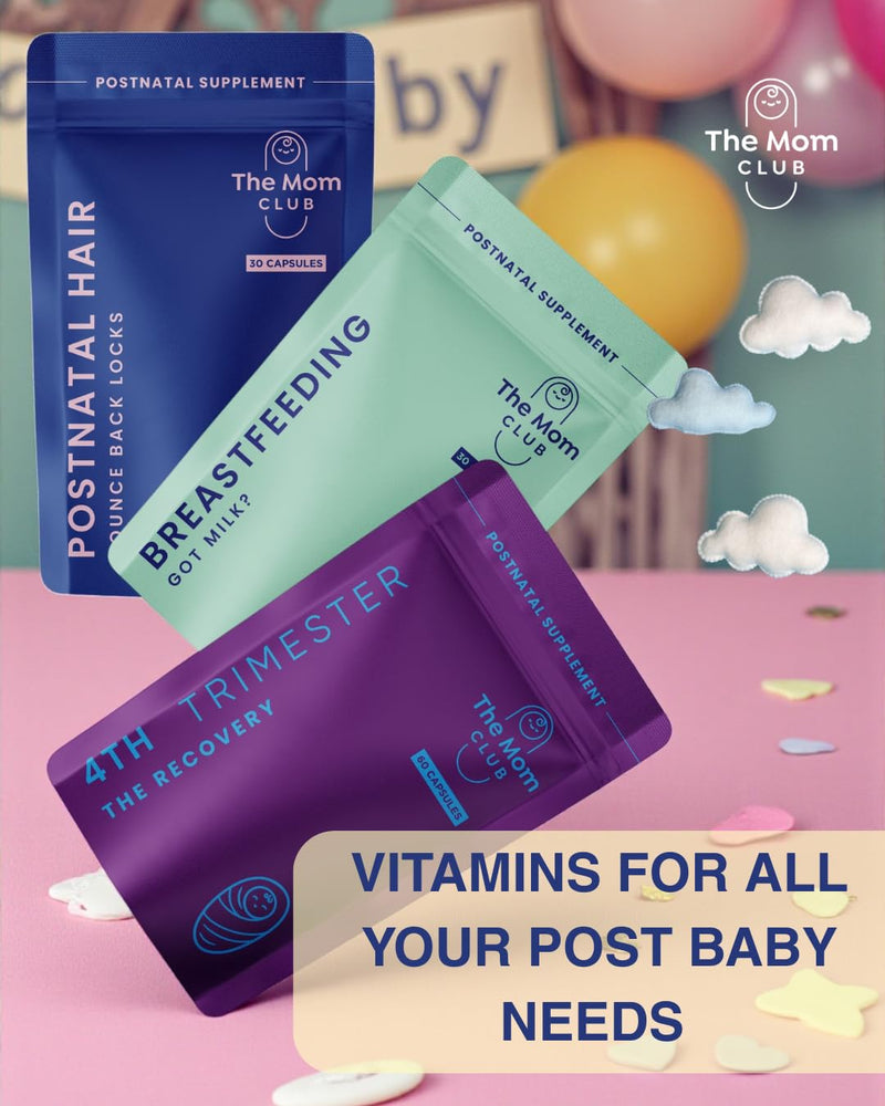 Hair Vitamins for New Moms: Postnatal Hair Wellness Support, Scalp & Strand Strength Supplement with Nutrient-Rich Botanicals, 30 Capsules, 1 Month Supply 1 Month supply: 30 Capsules/Pack