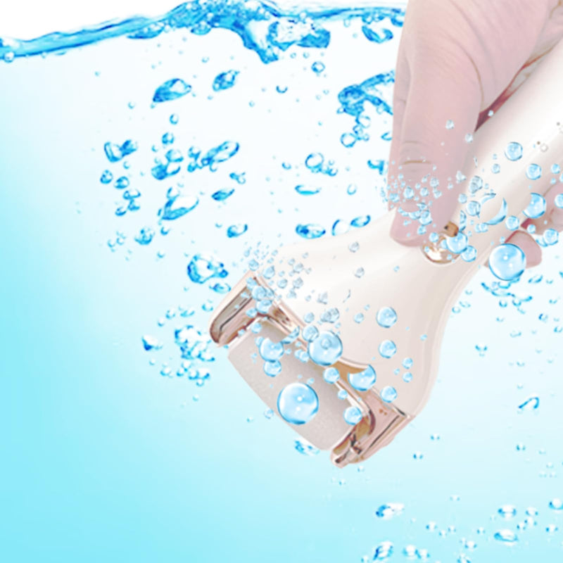 [Australia] - Electric Foot Callus Remover, Waterproof Rechargeable Pedicure Tool Foot Scrubber, Wet & Dry Use, Effectively Removes Hard Skin & Calluses for Smooth Feet 