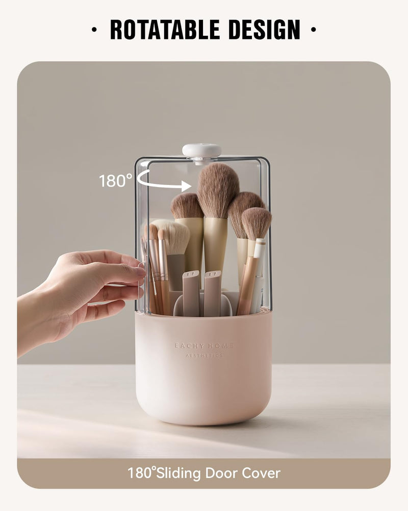 EACHY travel makeup bag & makeup brush holder