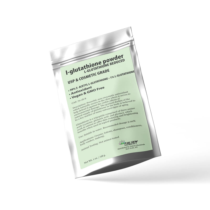 Reduced L-Glutathione Powder DIY Cosmetic Grade Pure Glutathione Organic Powder for Skin, (0.5 Ounce / 15 gram) (Pack of 2) 0.5 Ounce (Pack of 2)