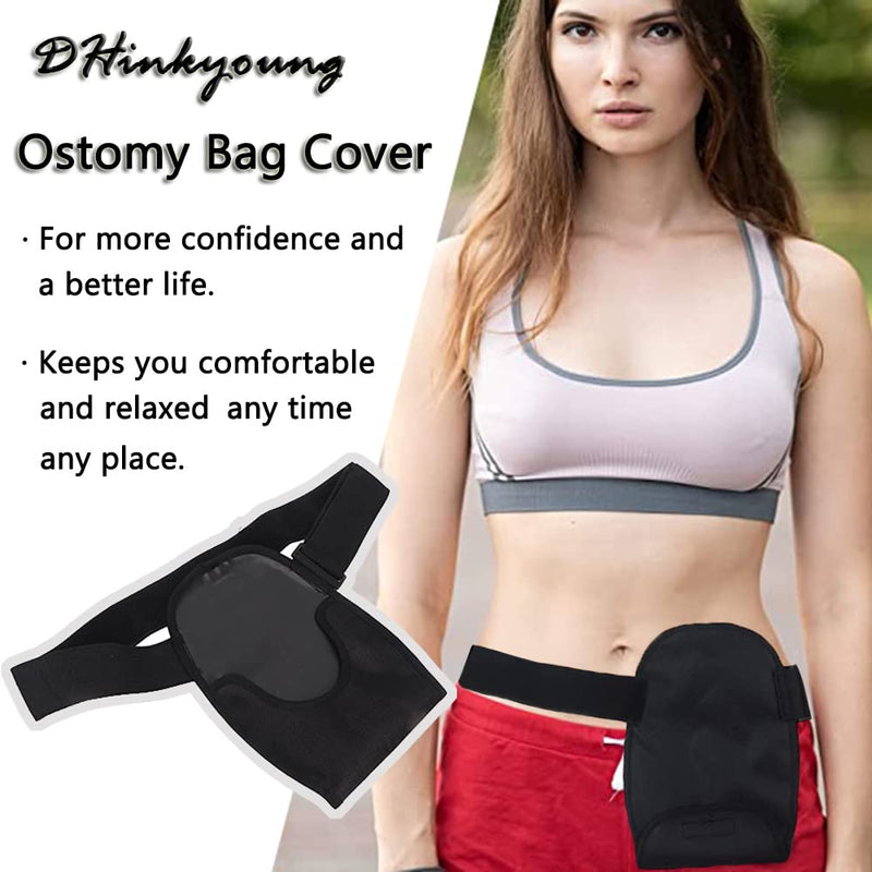 [Australia] - Ostomy Bag Cover, Waterproof Stoma Pouch Cover with Adjustable Fixation Band, Ostomy Pouch Stretchy Colostomy Bag Cover for Colonoscopy Ileostomy Stoma Care Supplies Ostomy Bag Cover 