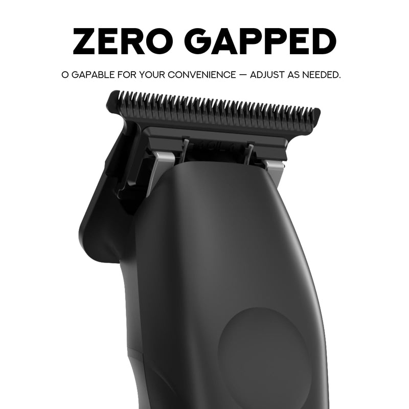 [Australia] - Supreme Trimmer 2Spee ST622 – Cordless Beard & Hair Trimmer for Men | 2-Speed Motor, 180 Min Runtime, Zero-Gap Adjustable Blade, Digital Display, Removable Blade Design Black 