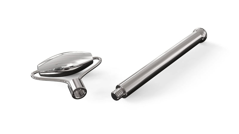 Stainless Steel Ice Roller & Rose Quartz Facial Set | Luxury Skin Care Tools for Lymphatic Drainage, Product Absorption, Skin Tightening, & Relaxation