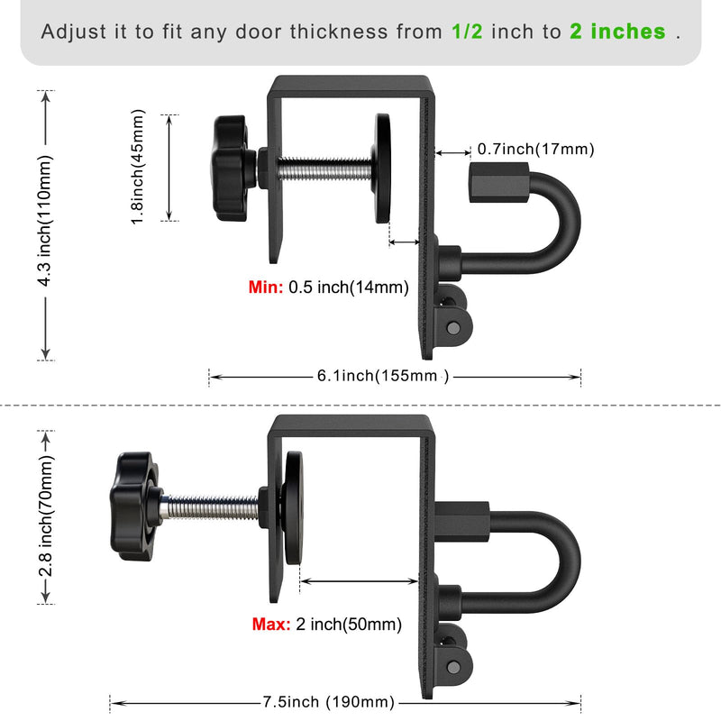 [Australia] - BeneLabel Heavy Duty Door Anchor Attachment - Shoulder Pulley for Rotator Cuff Recovery - Over Door Rehab Exerciser for Strength Training, Physical Therapy, Home Gym - Compatible with Any Resistance 