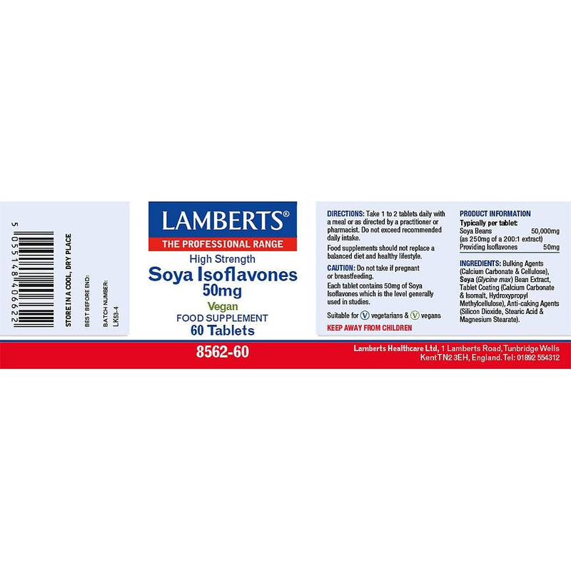 Lamberts SOYA Isoflavones 50mg - 60 Tablets