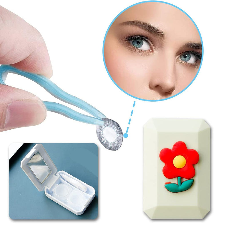 [Australia] - FEZ 4 pieces contact lens case contact lenses tweezers contact lens container contact lens case contact lens case contact lens accessories 