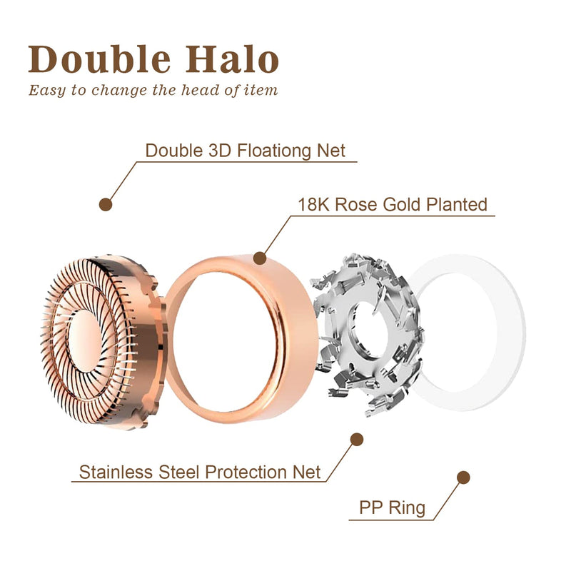 [Australia] - Women's Facial Hair Remover Replacment Heads Compatible with Flawless Finishing Touch Facial Hair Removal Tool for Face 4 pack Gen 1 