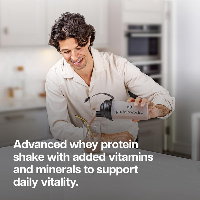 Protein Works | Whey Protein 360 - GOLD Innovation, Whey Protein Powder, Premium Tri-Protein Blend, Digestive Enzymes, 12 Vitamins & Minerals, French Vanilla, 20 Servings, 600g 20 Shakes (600g)