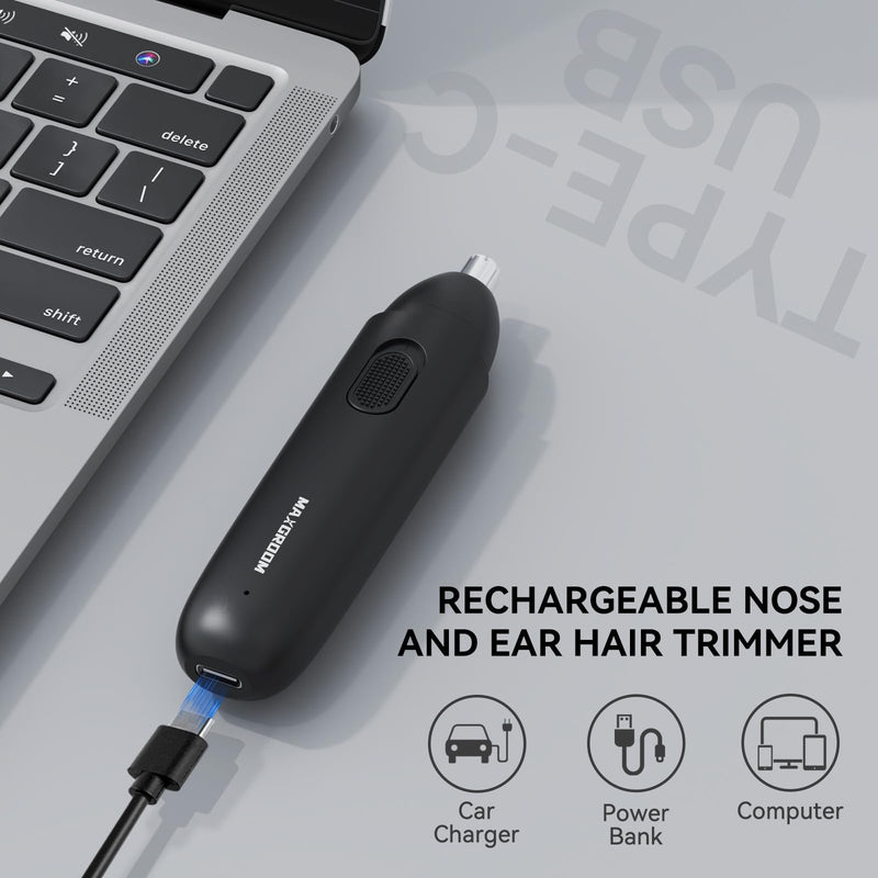 [Australia] - MAXGROOM nose hair trimmer, nose trimmer, nose hair trimmer, nose hair trimmer for men and women, USB nose hair scissors, nose razor for men 
