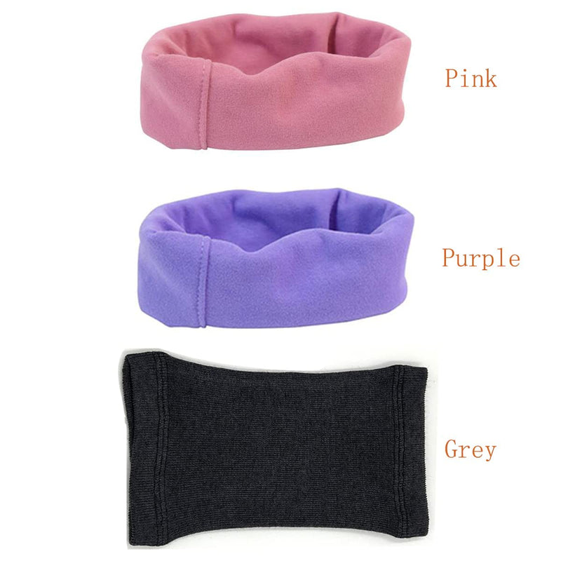 Quiet Ears Covers for Dogs 3pcs,Dog Snoods Ear Covers for Noise,Grooming and Force Drying Miracle Tool for Anxiety Relief & Calming Dogs(Grey+Pink+Purple) (Small) Small - PawsPlanet Australia
