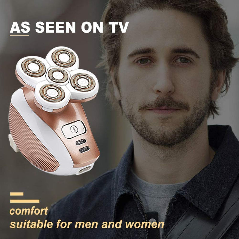 [Australia] - Painless Electric Razor for Women, Rechargeable Waterproof Electric Shaver, Cordless Hair Remover for Legs Face Lips Bikini Body Trimmer - As Seen On TV (Upgraded) 
