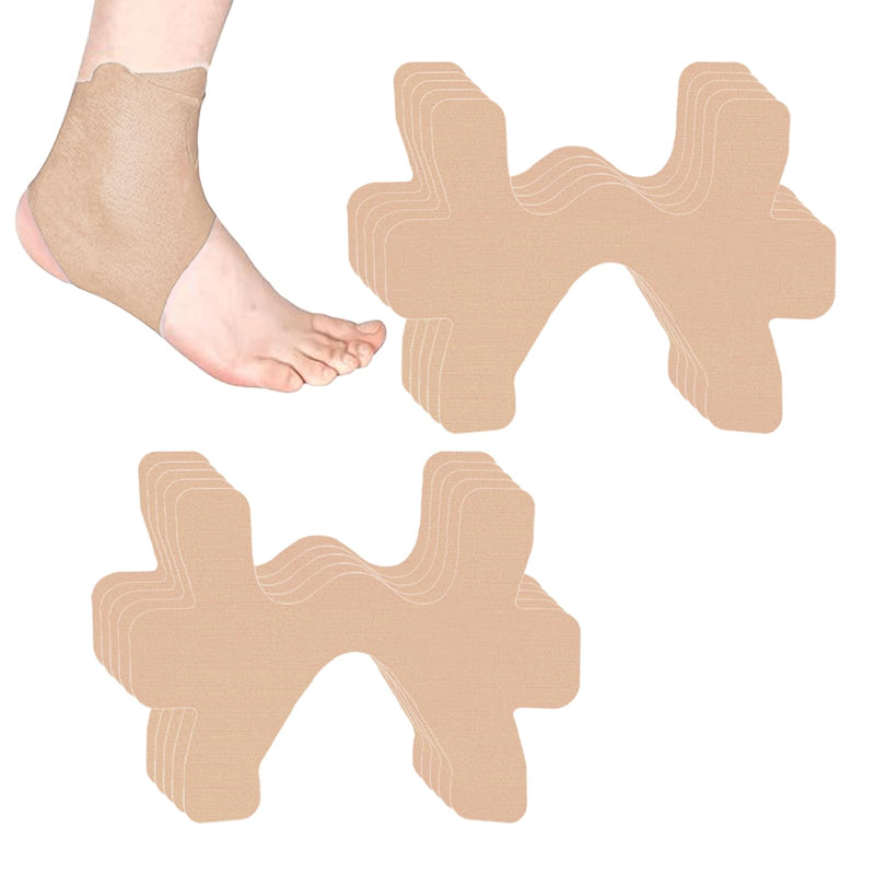 Yootiko 10 Pcs Precut Kinesiology Tape for Ankle, Minimize Ankle Sprain Provides Support Ligament, Waterproof and Breathable Hypoallergenic Ankle (Skin Color)