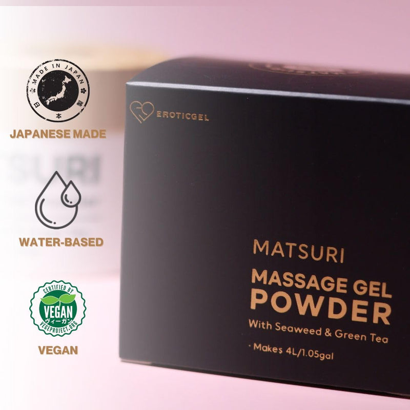 [Australia] - Nuru Massage Gel Therapy Powder 40g - Matsuri | Seaweed & Green Tea | Made in Japan | Paraben & Glycerine Free | Makes 1.05 gal Matsuri Vegan - 40g 