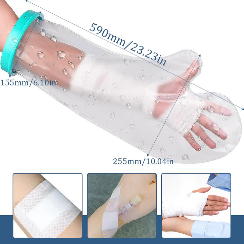 [Australia] - Hand shower protection, arm protection, waterproof cast arm for adults, waterproof, waterproof to keep the wound and bandage dry for bathroom shower 