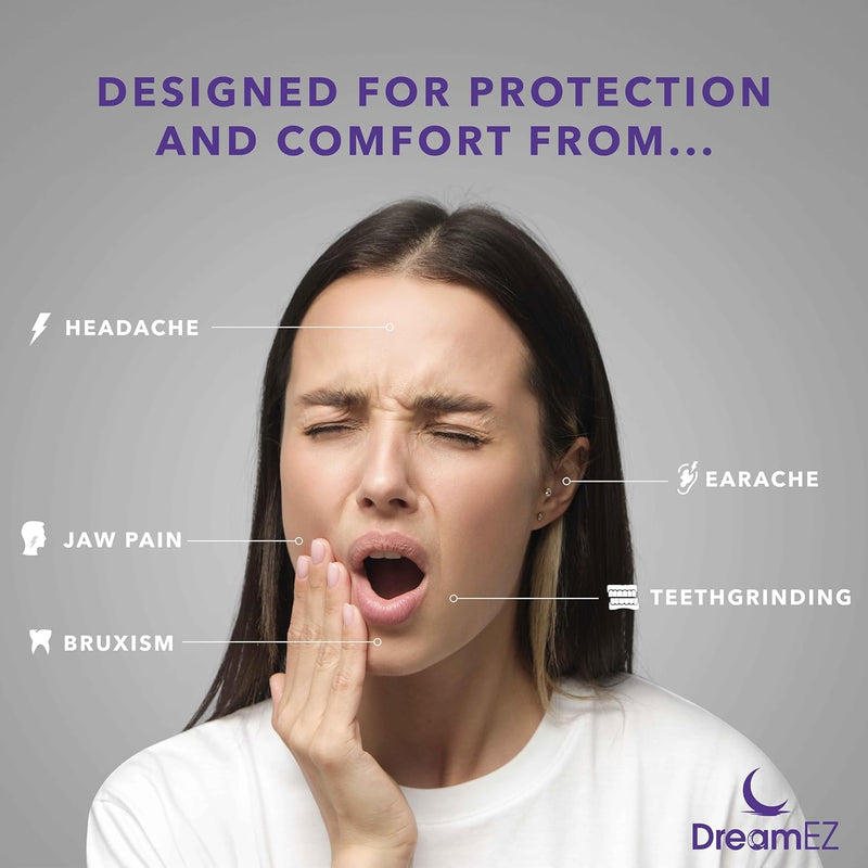 [Australia] - Anti Grinding Mouth Guard for Clenching Teeth at Night, Professional Dental Night Guard for Grinding and Bruxing, Made in The USA (1-Pack) Clear 