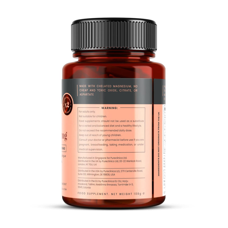 Double Strength Magnesium Sleep Complex 1500mg x 90 Caplets – 247mg Elemental Magnesium – Bis-Glycinate, Malate, L-Taurate & L-Theanine - 3 Months Supply 90 count (Pack of 1)