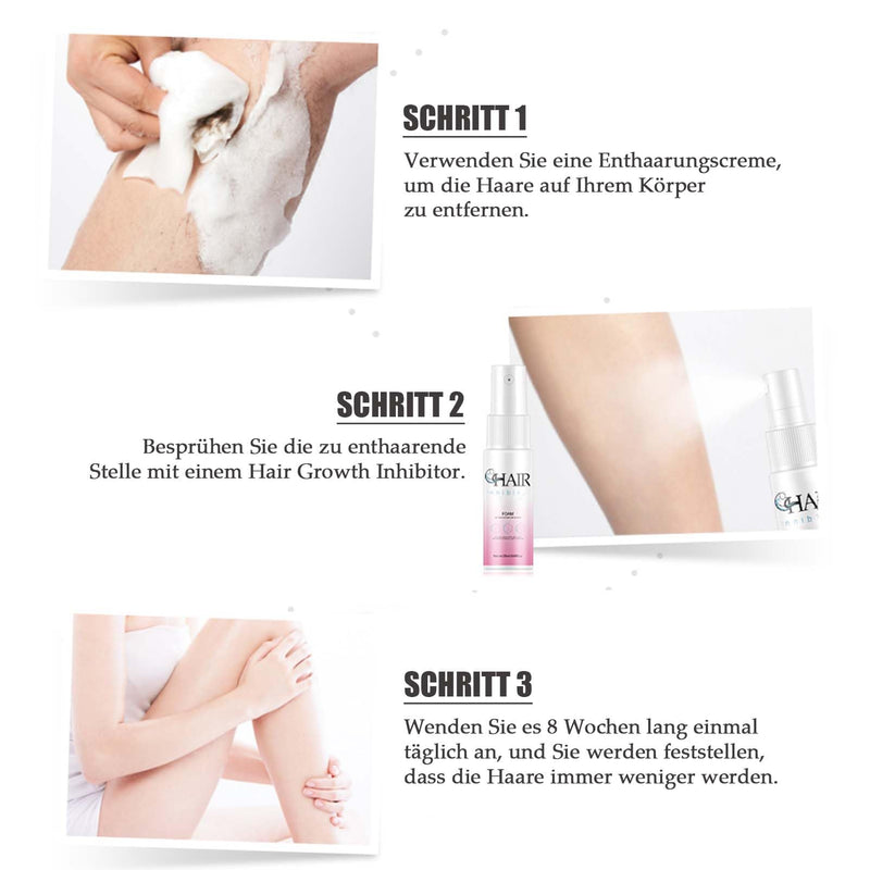 [Australia] - Hair Growth Inhibitor S-pray - Slows down hair growth - Natural Hair Removal Serum S-pray - Use on legs, bikini zone, legs, arms & face - Hair growth inhibitor for sustainably smooth skin 
