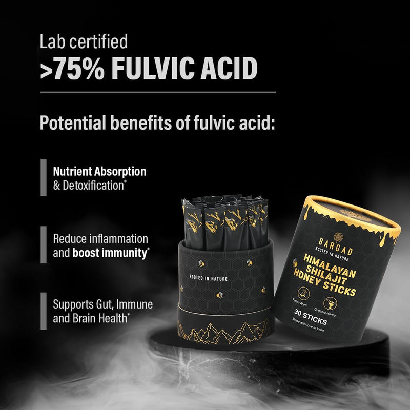 [Australia] - Pure Himalayan Shilajit Honey Sticks with Saffron ‚Äì 30 Count | 75%+ Fulvic Acid, 85+ Trace Minerals | Natural Energy & Immunity Booster | Easy Single-Use Packets Shilajit honey : 30 sticks 