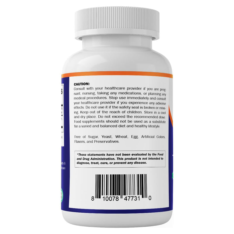 Vitamatic Choline Bitartrate 800 mg – 180 Vegetable Capsules – Non-GMO, Gluten Free – Made in USA