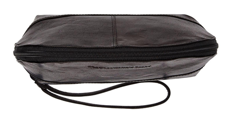 Chesterfield Brand Toiletry Bag TORINO | Made Of Leather | Large Cosmetics Case For Men And Women For Travel (Black)