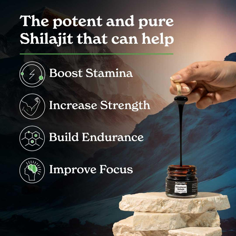 [Australia] - BetterAlt Pure Himalayan Shilajit Resin High Potency for Men & Women| 75 Servings for Energy Boost & Immune Support, 85+ Trace Minerals, 75%+ Fulvic Acid, with Lab Test Report,400mg 1.06 Ounce (Pack of 1) 
