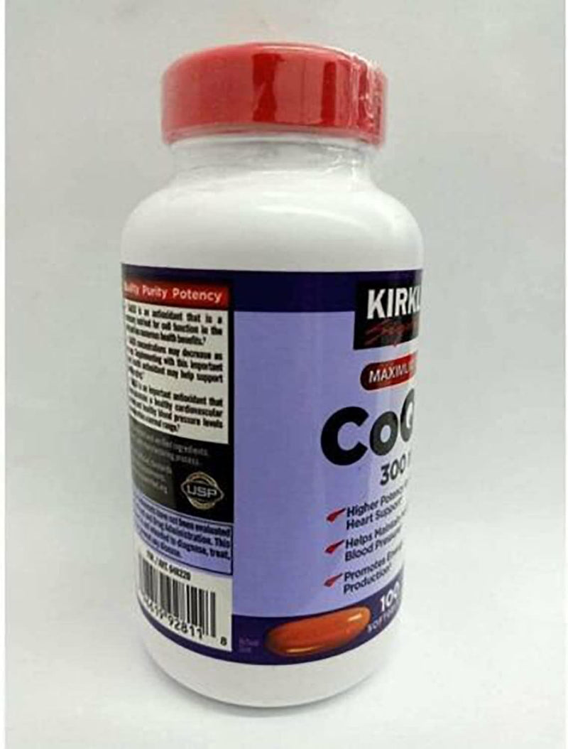 [Australia] - Kirkland Signature CoQ10 300mg 100 Softgels 100 Count (Pack of 1) 