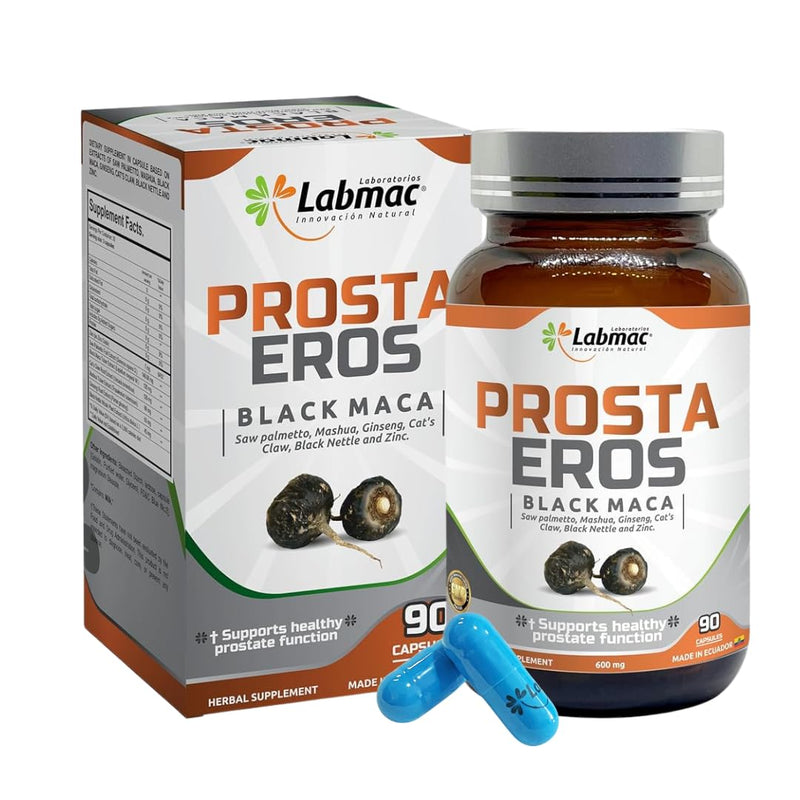 [Australia] - ProstaEros- Prostate Support Supplement - 7 Natural Ingredients - Black Maca, Saw Palmetto, Mashua, Cat's Claw, Gingseg, Black Nettle and Zinc Capsules 90 Count (Pack of 1) 90 Count (Pack of 1) 