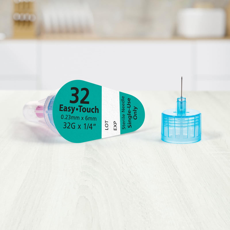 [Australia] - Easy Touch Insulin Pen Needles, 32G, 1/4-Inch/6mm, Box of 100 