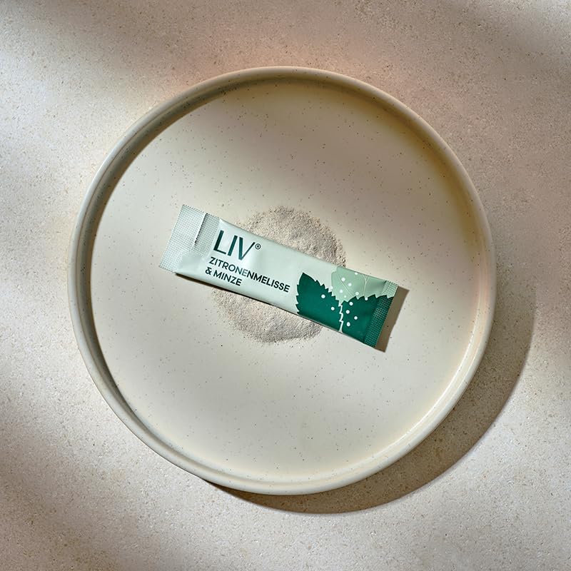 [Australia] - LIV dietary supplement for dissolving in water - plant substances, L-tryptophan and vitamins for more serenity in everyday life | 100% vegan, high bioavailability | Lemon balm & mint 30 pieces 