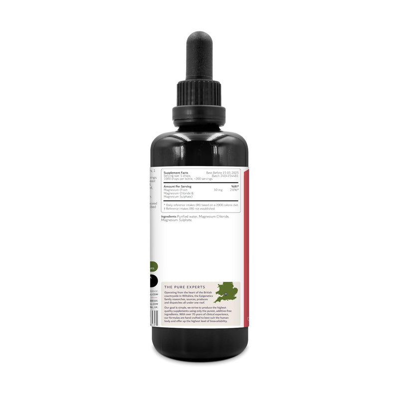 Magnesium for Children 50ml | from Birth Magnesium Mix Supplement 0-11 Years | Newborns Baby Kids Sugar Free UK Made Vegan Mini Liquid | 5 Drops Daily 50 ml (Pack of 1)