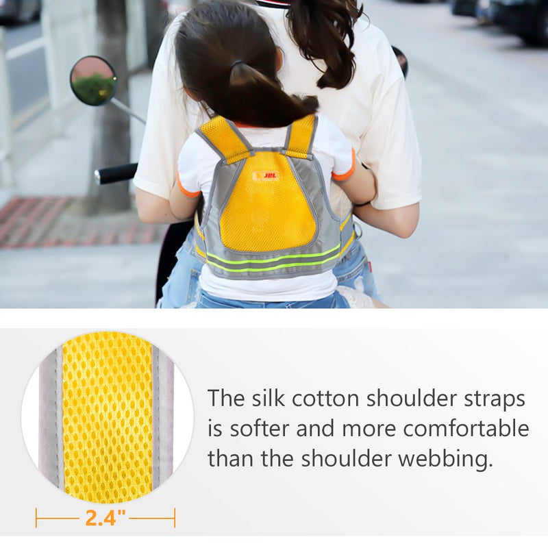 [Australia] - Jolik Child Motorcycle Safety Harness with 4 – in – 1 Buckle Breathable Material in Yellow 
