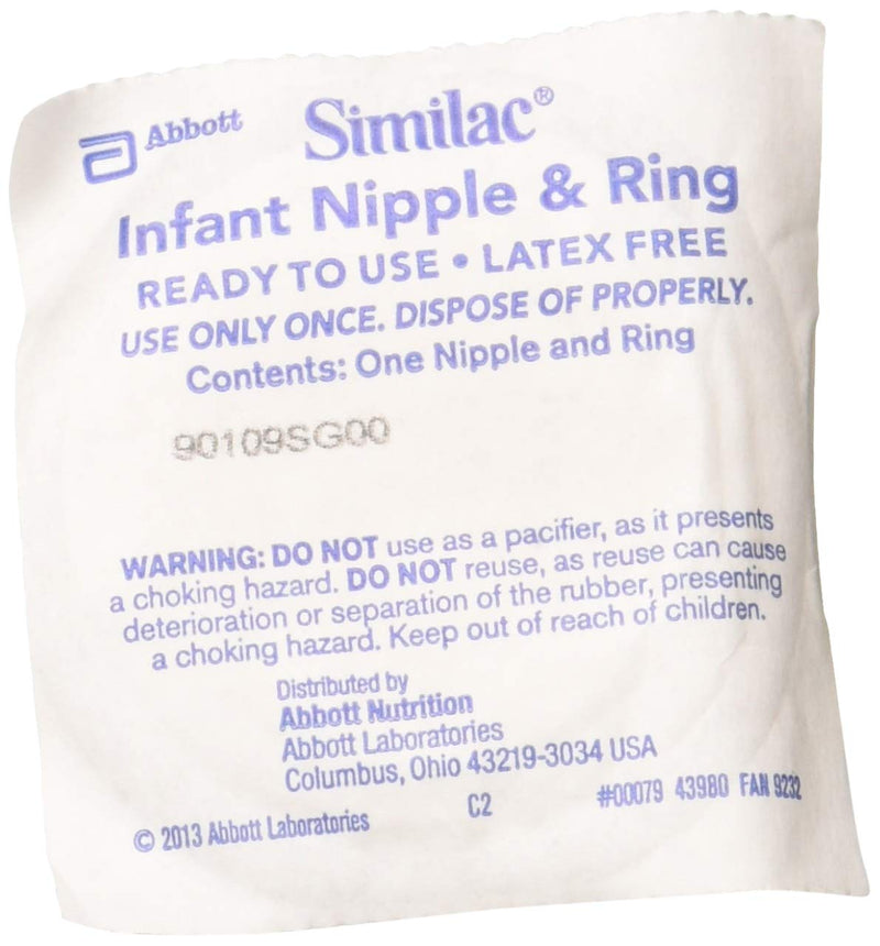 [Australia] - Abbott Nutrition Similac Component Nipple System Infant Nipple and Ring R, L00079 1 Count (Pack of 1) 