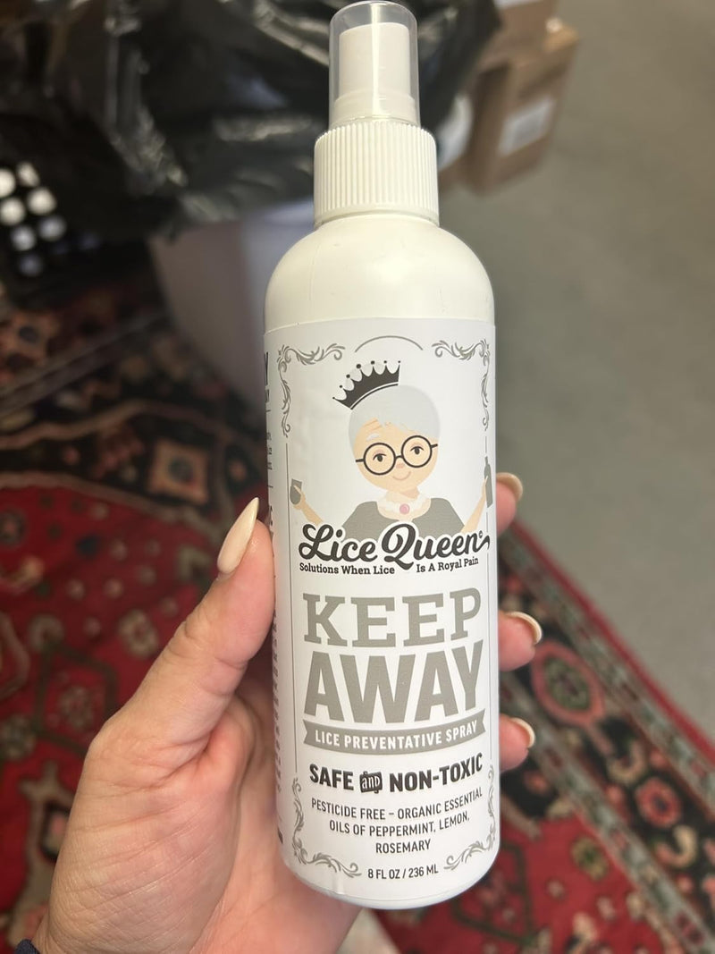 [Australia] - Keep Away Lice Preventative Spray for Hair, Bedding, Coats and Backpacks - Safe, Non-Toxic - Organic Essential Oils of Peppermint, Lemon and Rosemary - 8 fl oz - 2 Pack 8 Ounce Bottle (Pack of 2) 