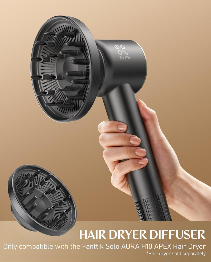 [Australia] - FanttikSolo H101 Hair Dryer Diffuser, Compatible with SonicDry H10 APEX Hair Dryer Only, Styling Tool for Wavy, Curly Hair 